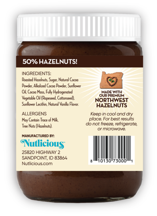 Hazelnut Dark Cocoa Spread Nutlicious