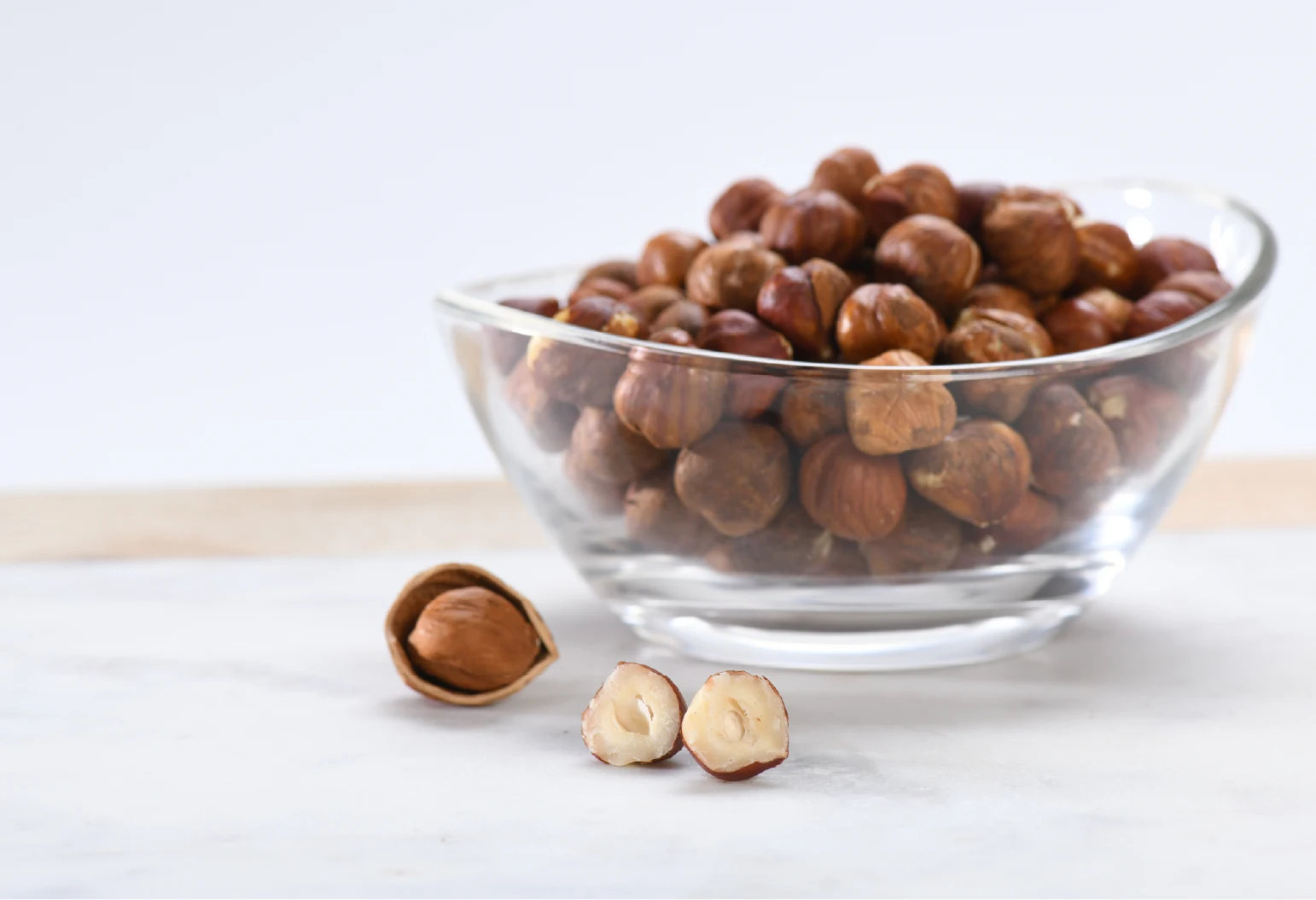 bowl of hazelnuts