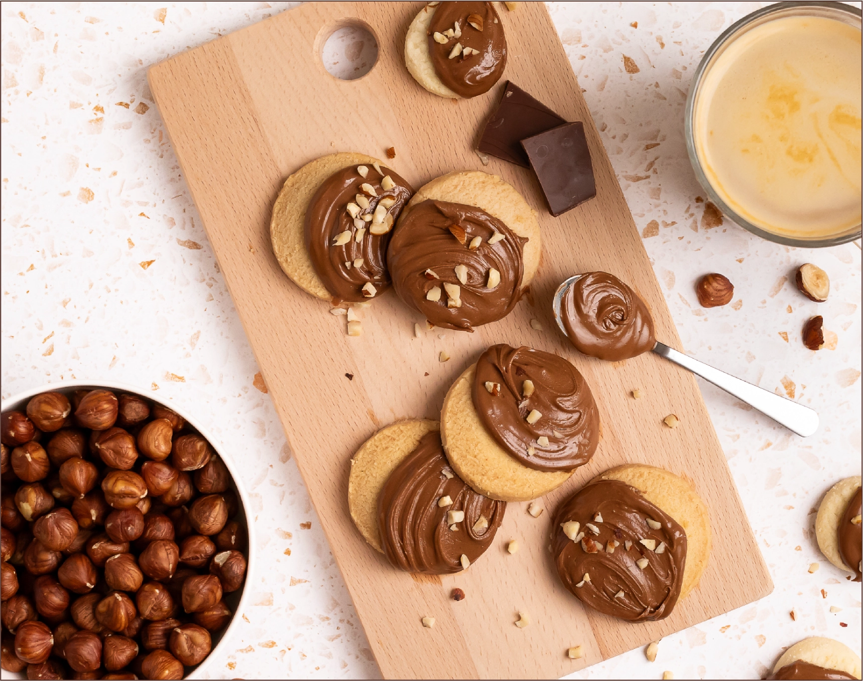 nut butter from above on cookies