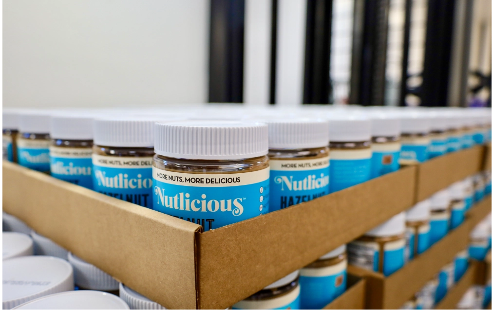 cases of hazelnut spread